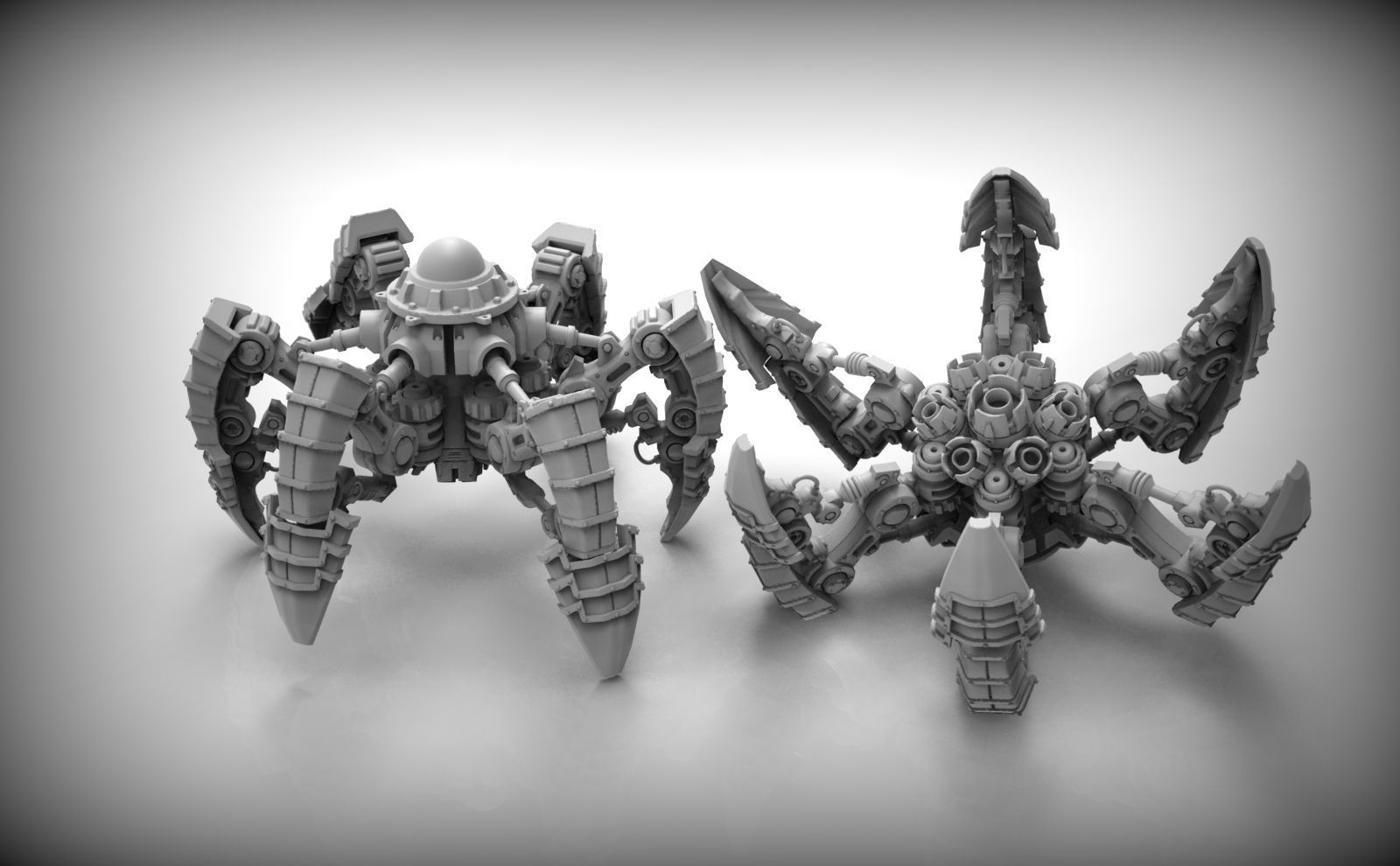 Dark Techno Arachknight legs 3D print model_1