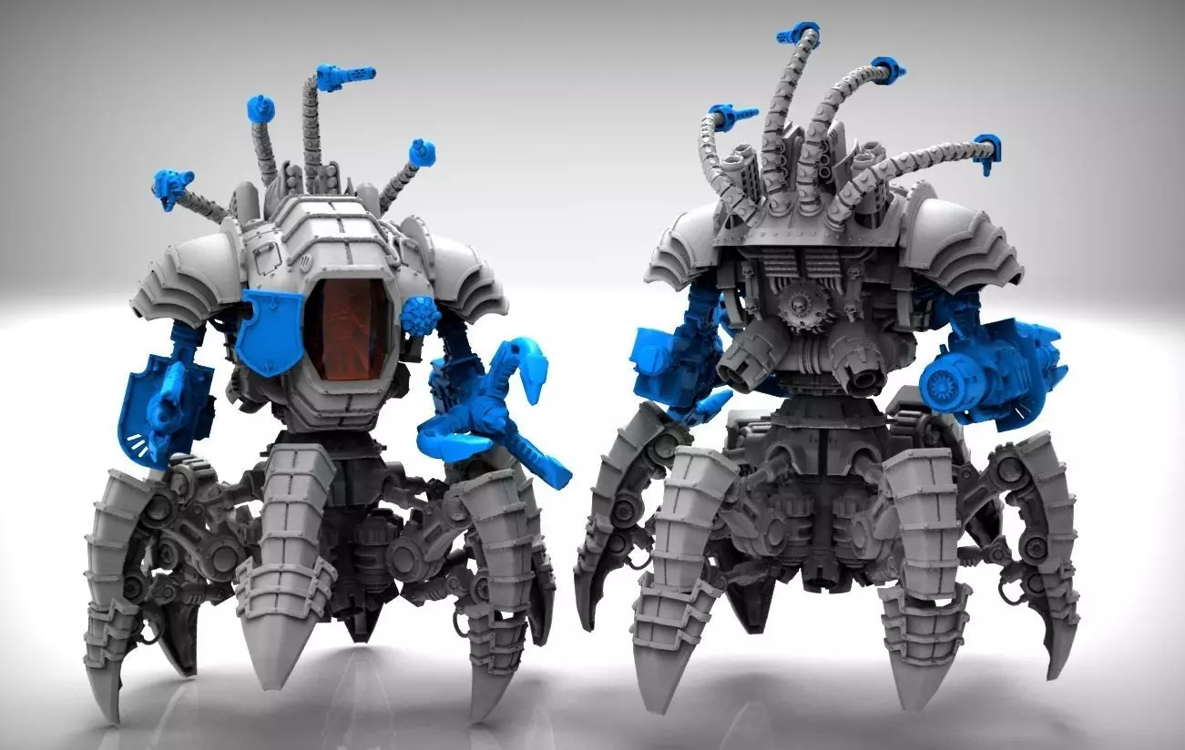 Dark Techno Arachknight legs 3D print model_0