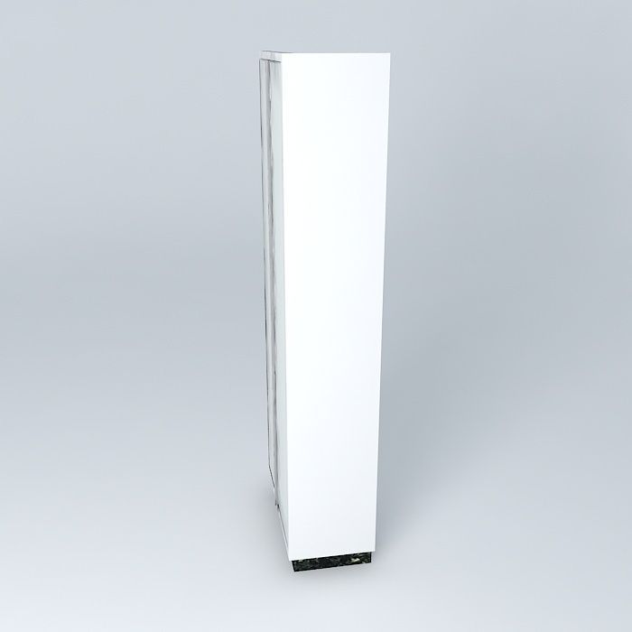 Cabinet with two doors Free 3D model_2