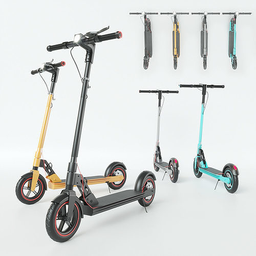electric scooter Unicool Foldable 3D model