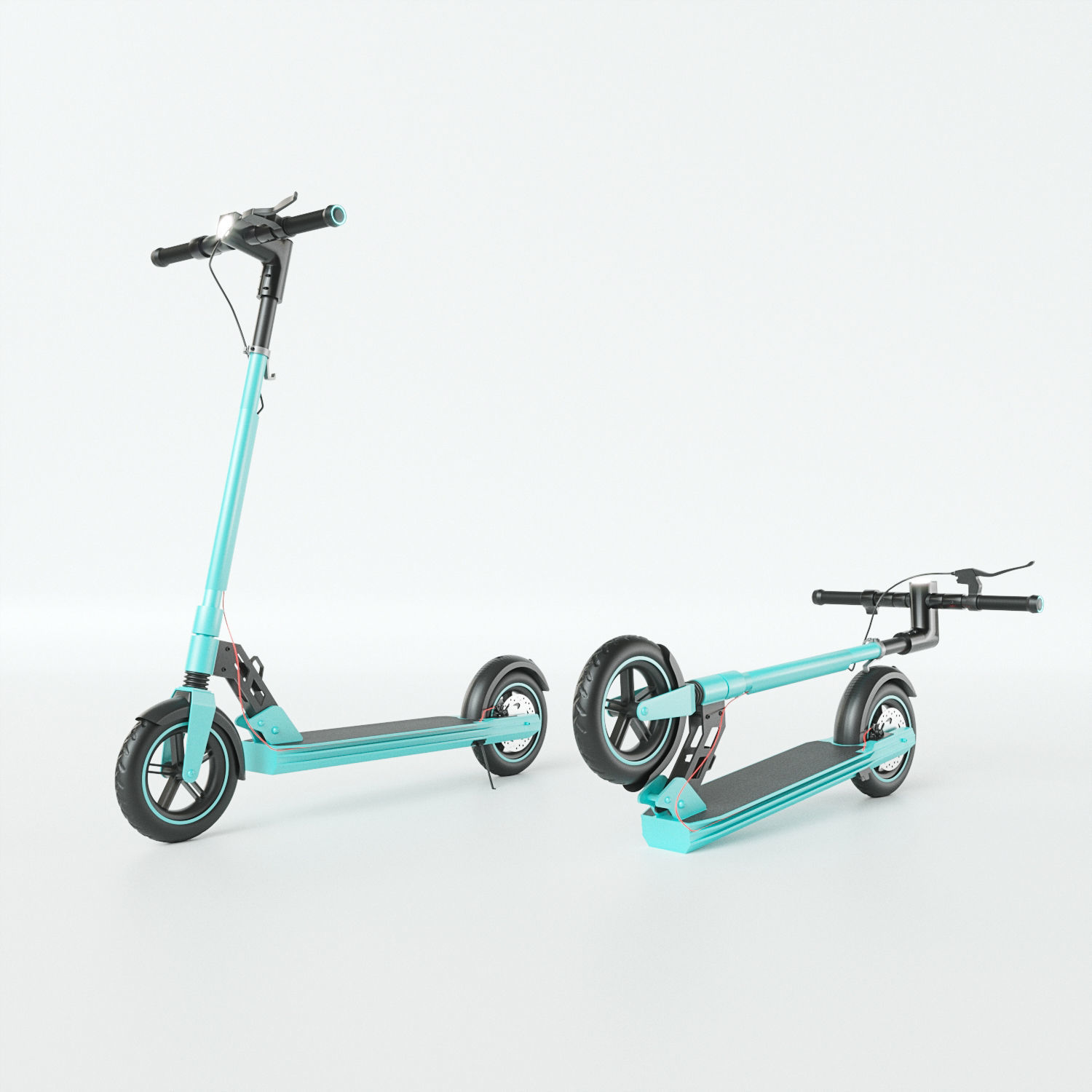 electric scooter Unicool Foldable 3D model_2