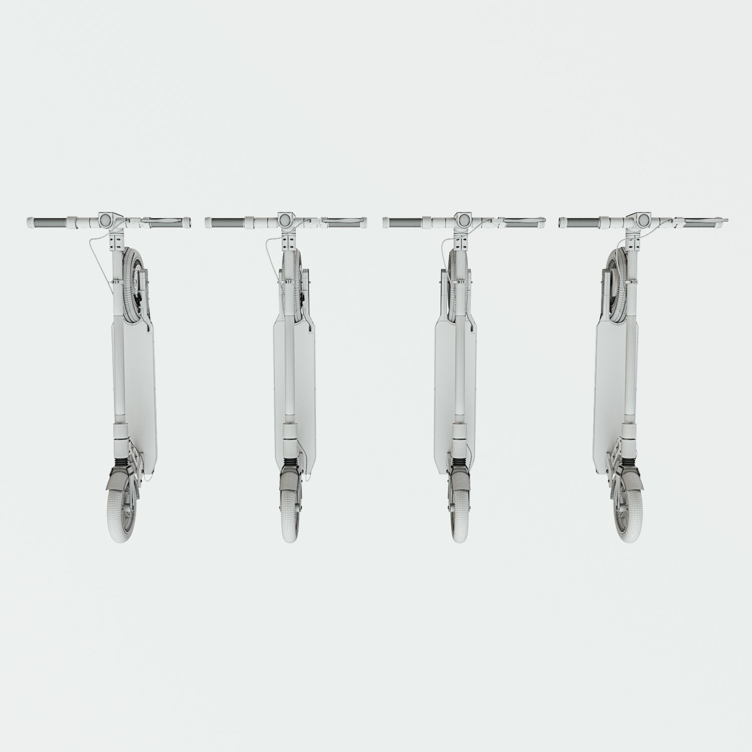 electric scooter Unicool Foldable 3D model_4