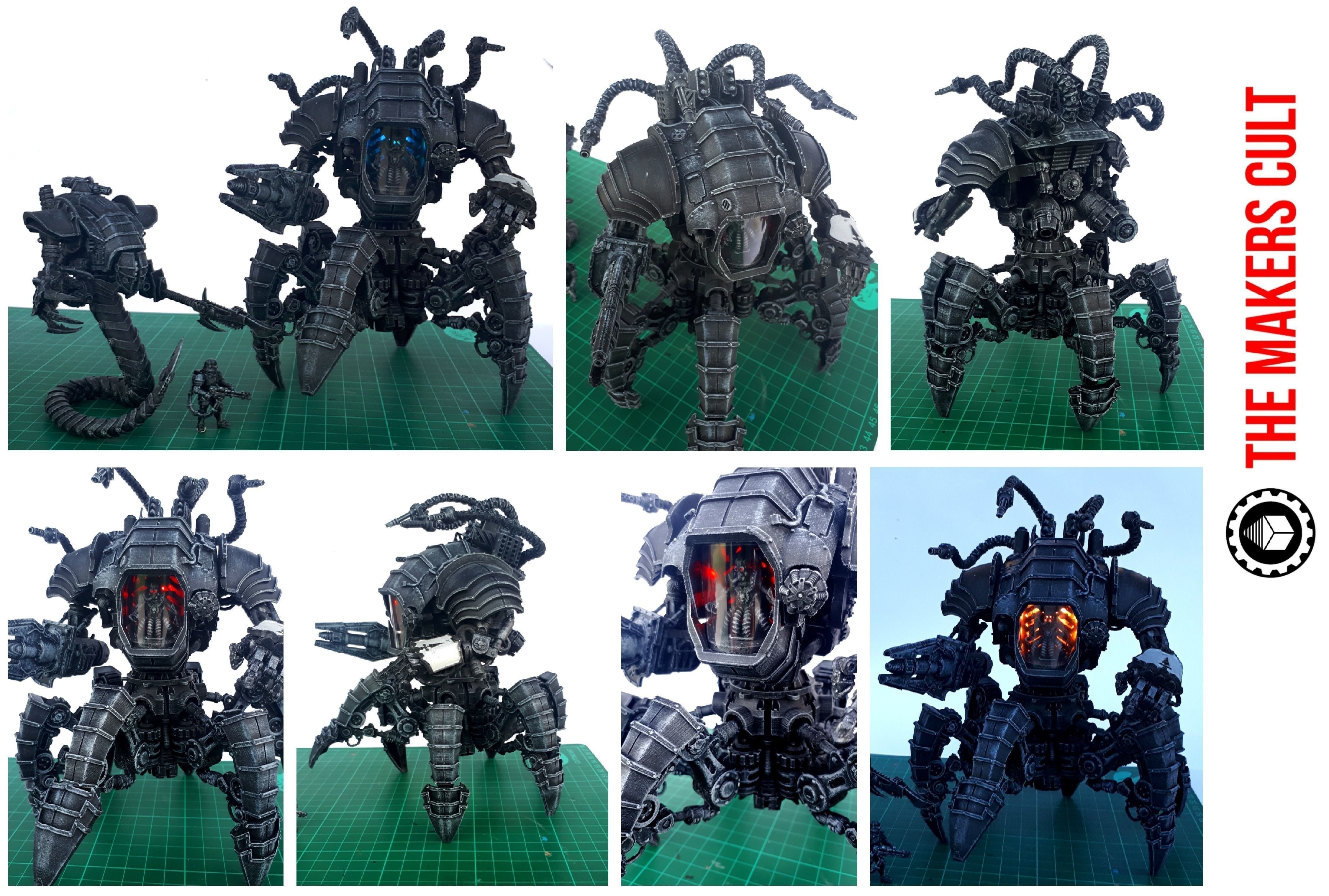 Dark Techno Arachknight Torso 3D print model_3