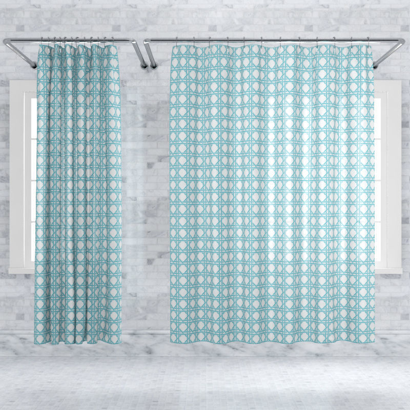 Crate and Barrel Shower Curtain collection 1 3D model_3