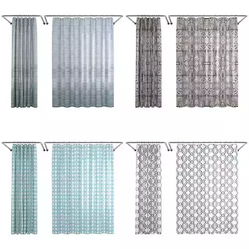 Crate and Barrel Shower Curtain collection 1