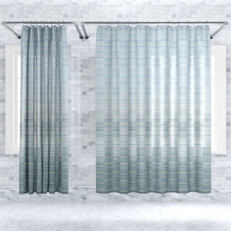 Crate and Barrel Shower Curtain collection 1 3D model_1