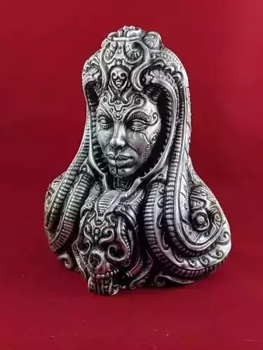 artifact 6 octopus head in silver