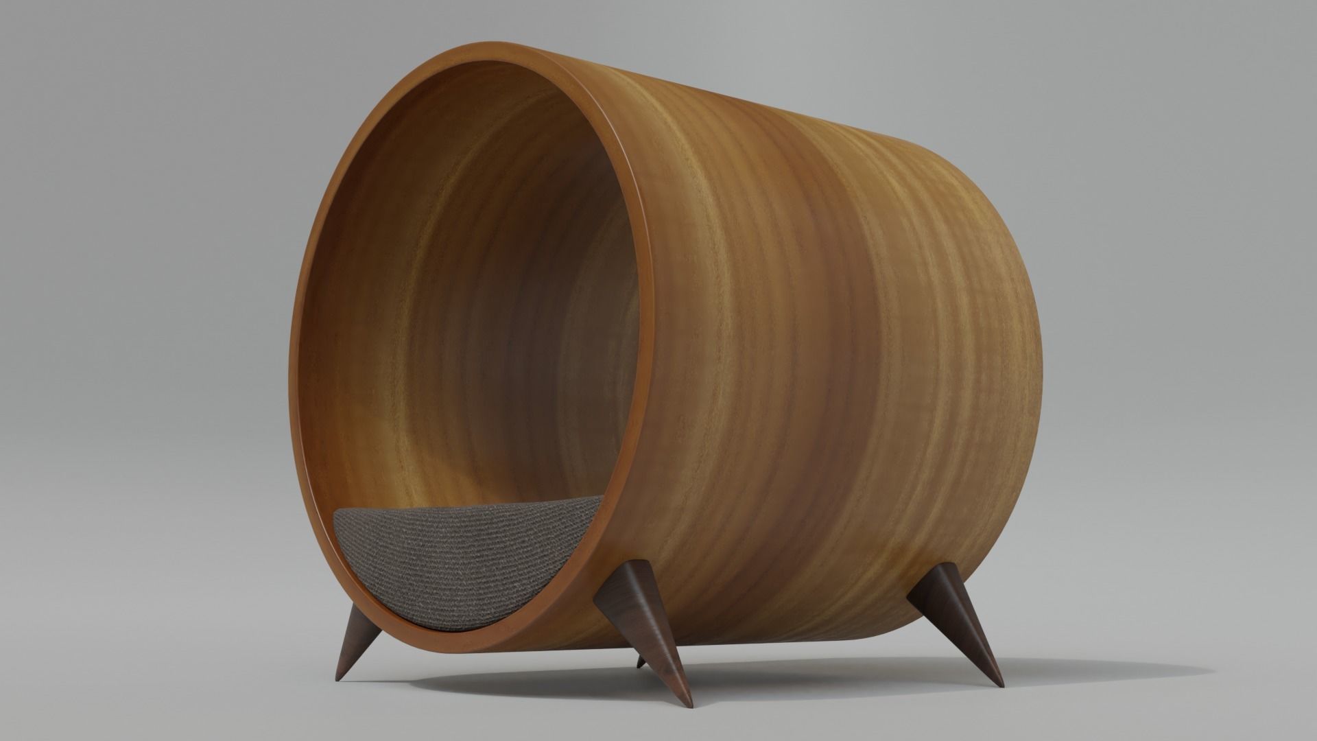 Cat House - Round House - Bed 3D model_9