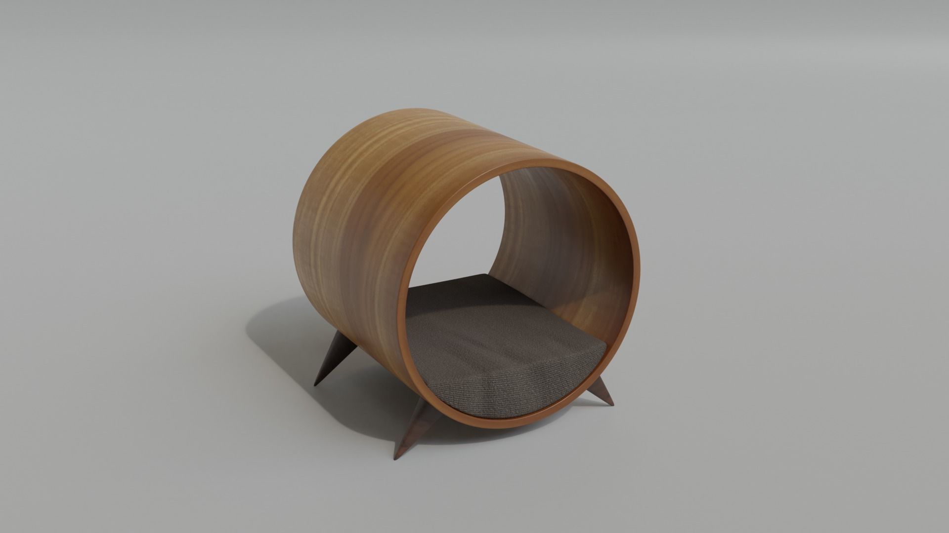 Cat House - Round House - Bed 3D model_14