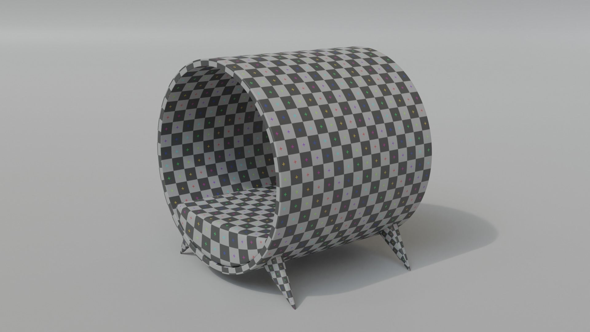 Cat House - Round House - Bed 3D model_21