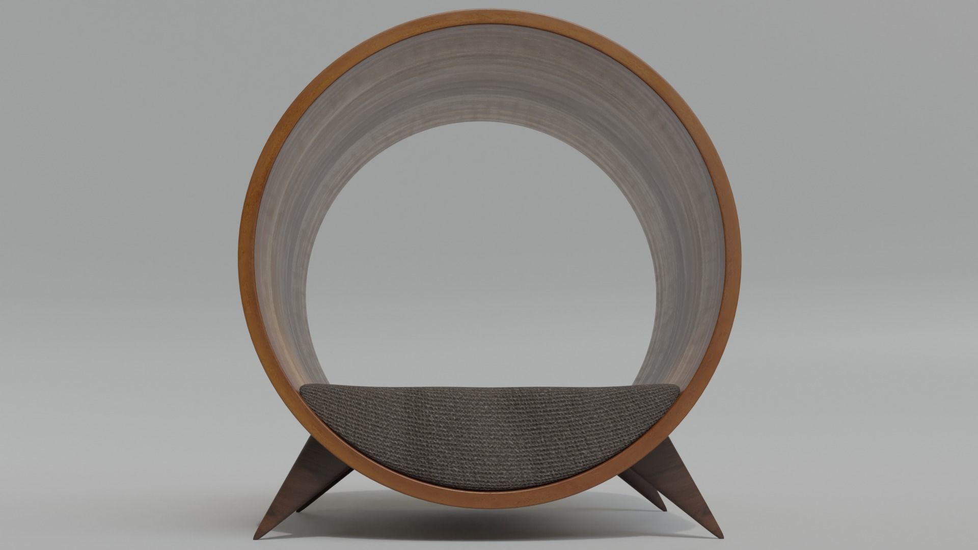 Cat House - Round House - Bed 3D model_8