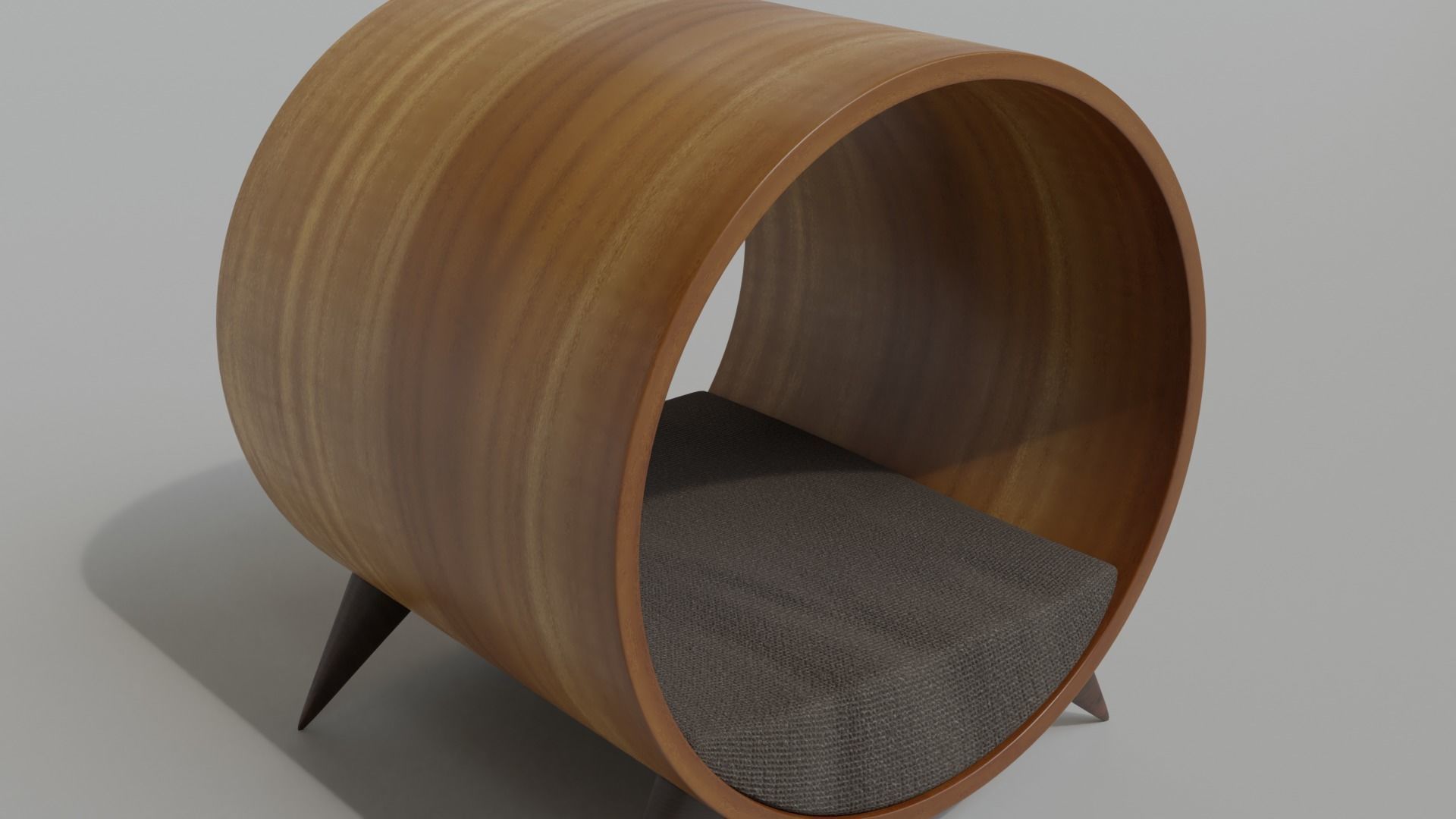 Cat House - Round House - Bed 3D model_11