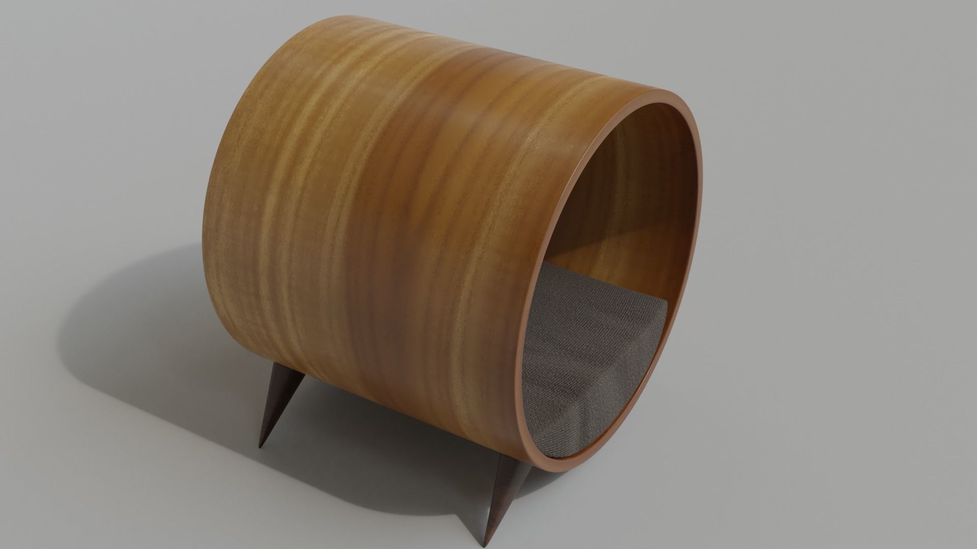 Cat House - Round House - Bed 3D model_6