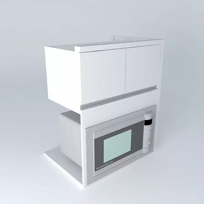 Aereo with microwave oven Free 3D model_0