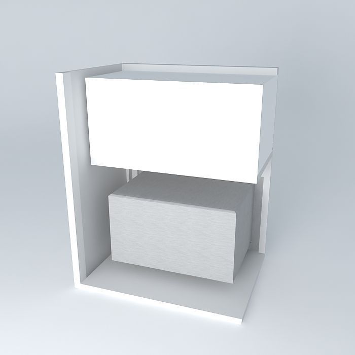 Aereo with microwave oven Free 3D model_1