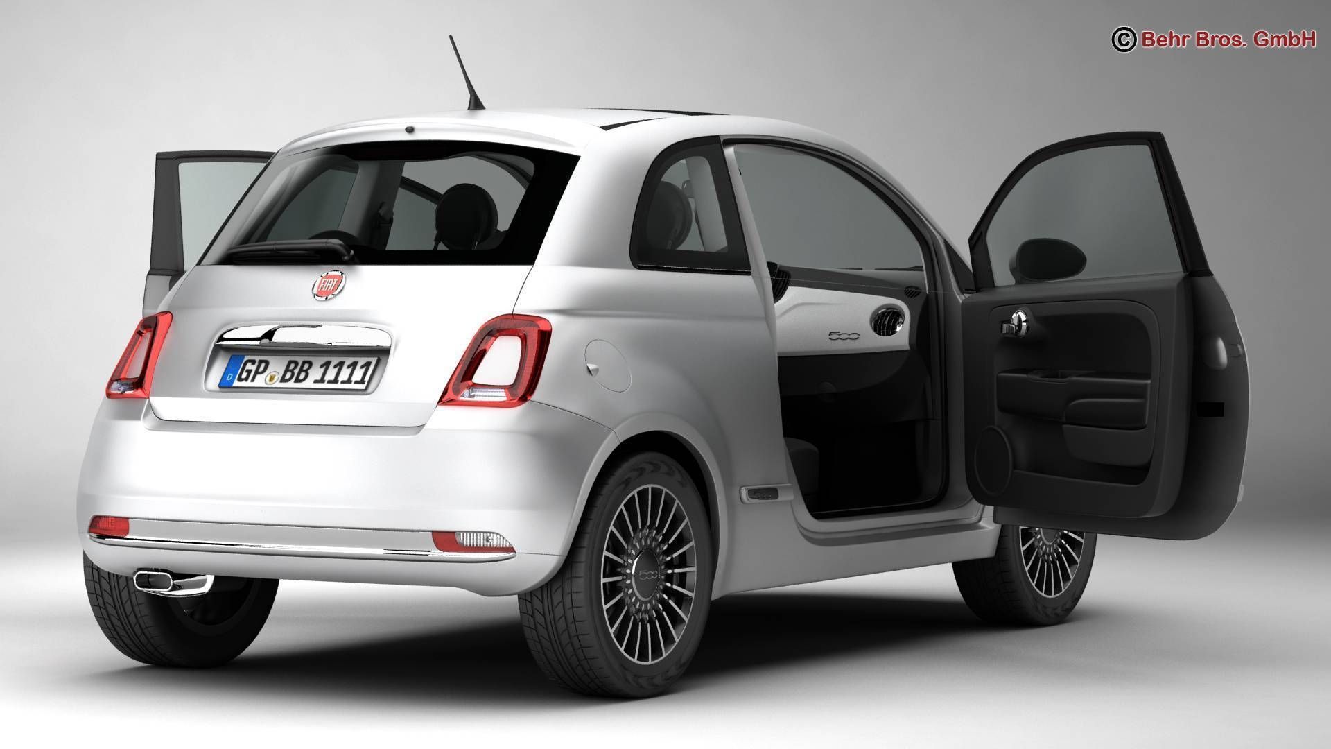 Fiat 500 2016 3D model_4