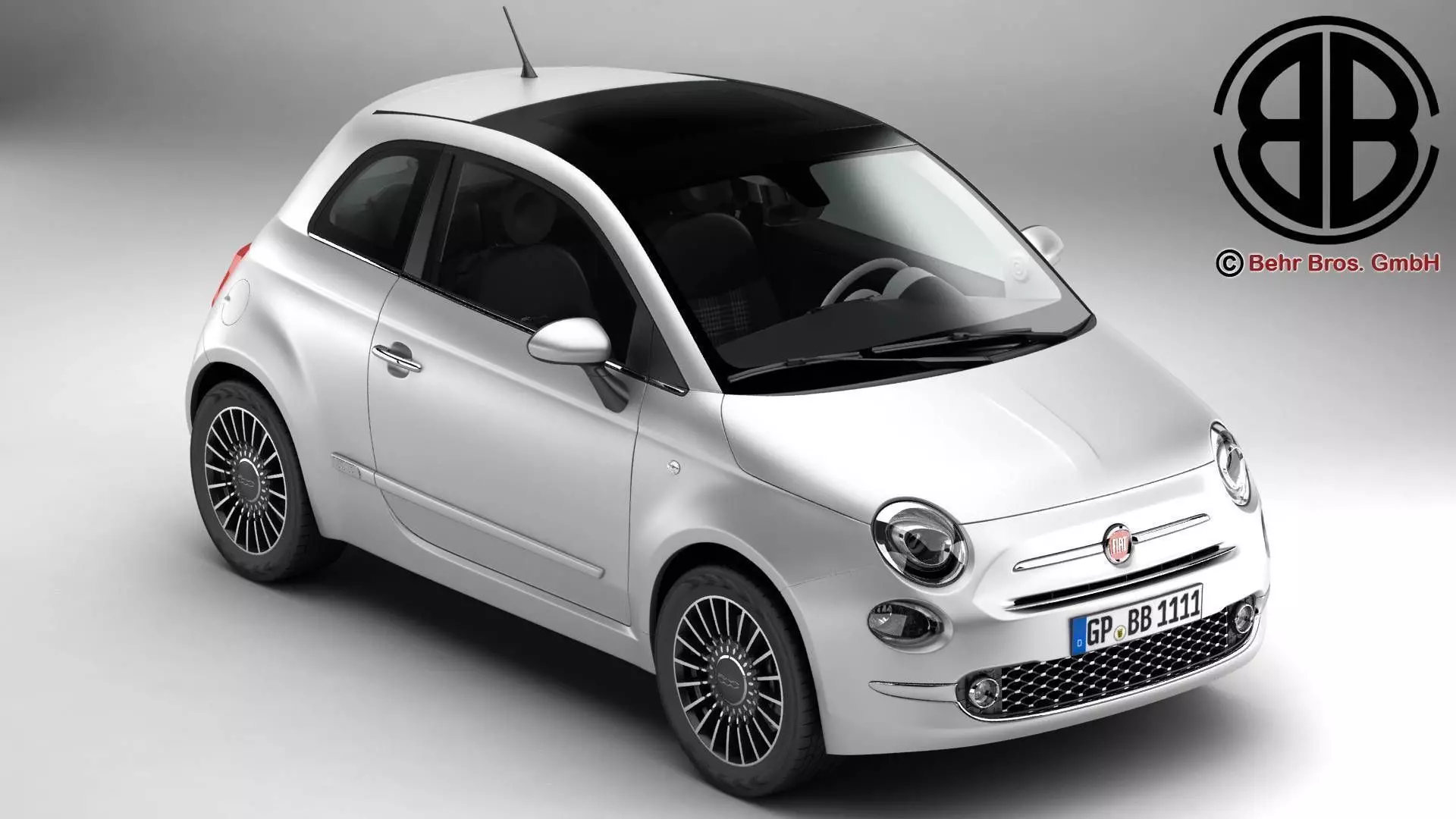 Fiat 500 2016 3D model_0