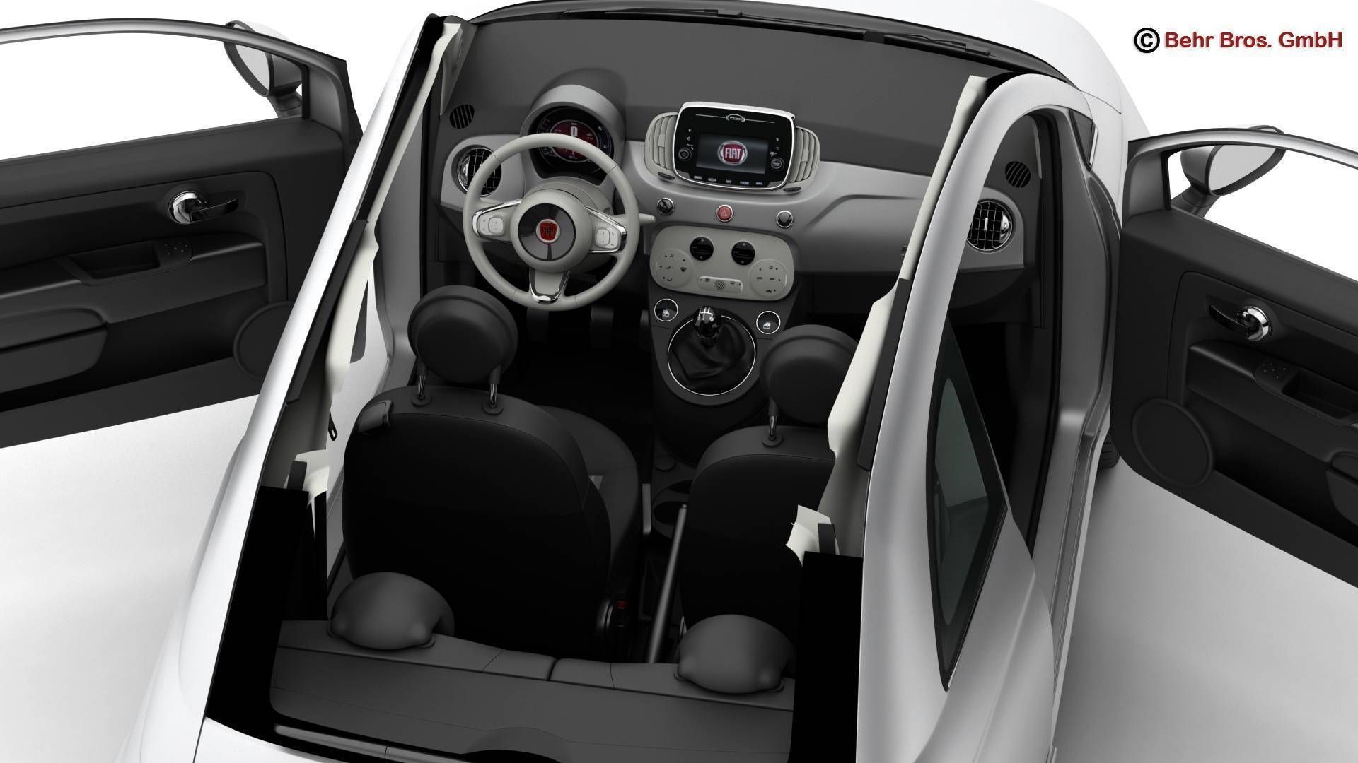 Fiat 500 2016 3D model_12