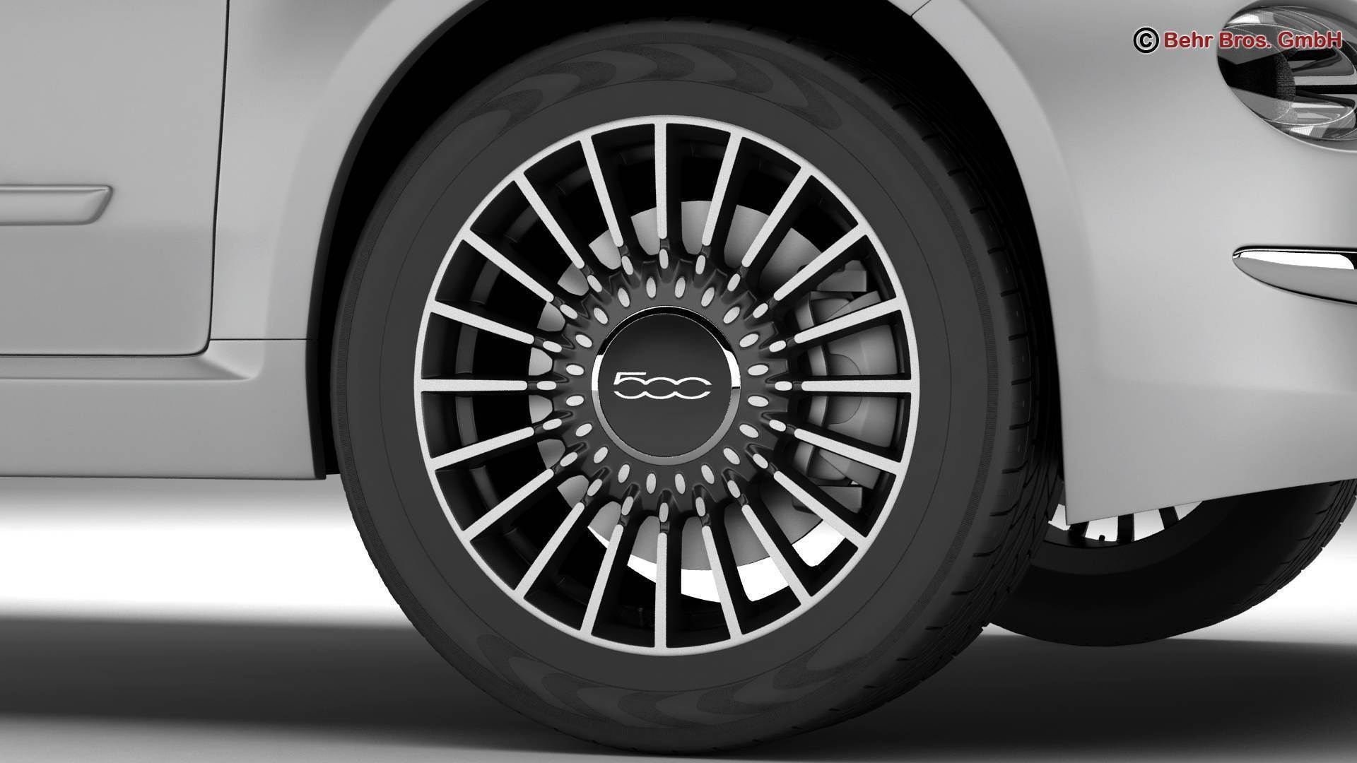 Fiat 500 2016 3D model_8