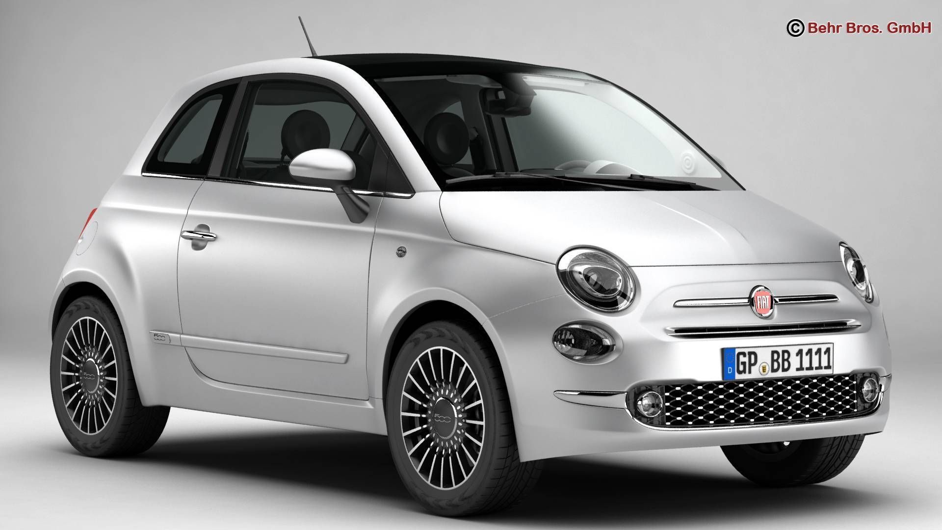 Fiat 500 2016 3D model_1