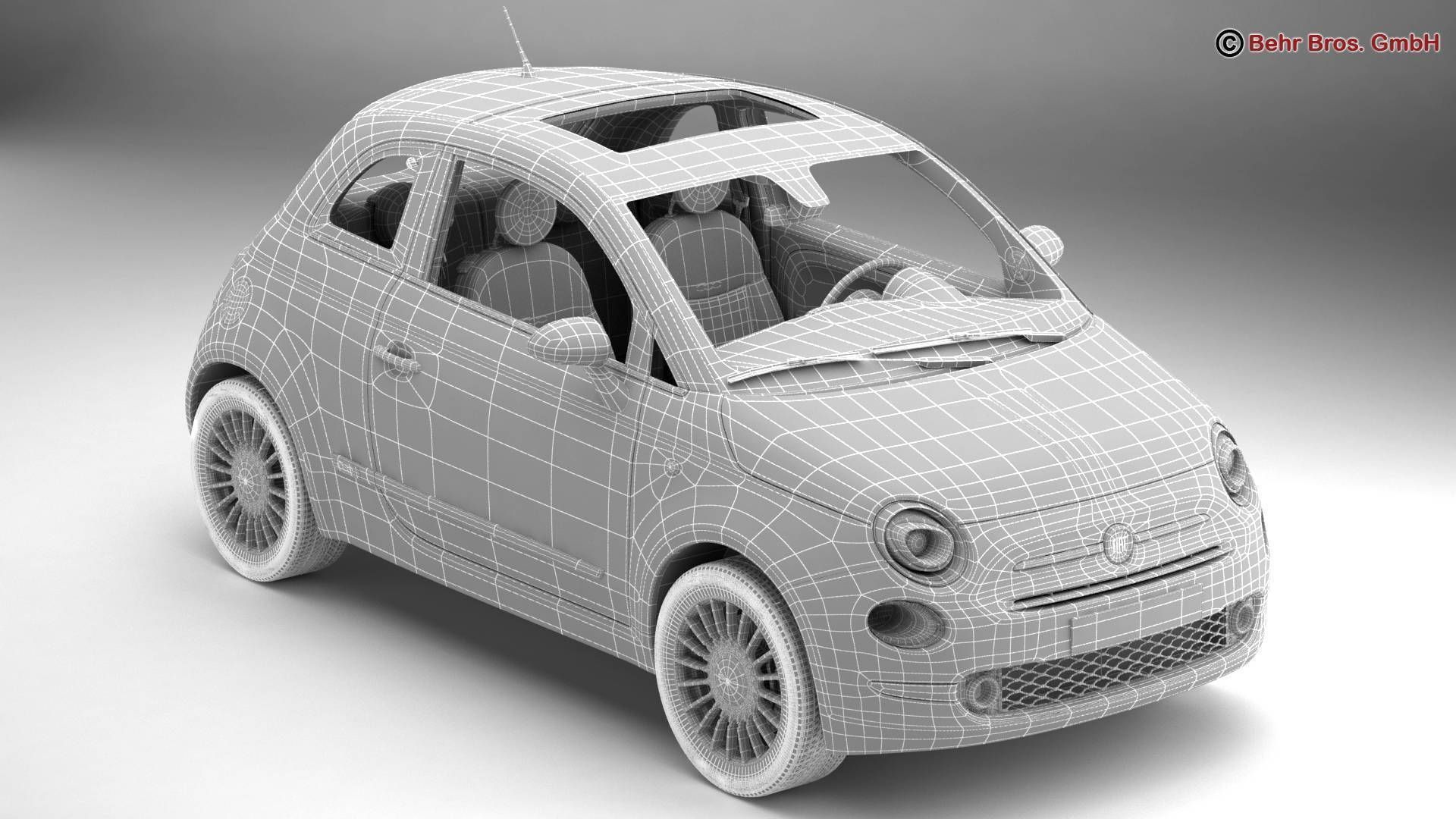 Fiat 500 2016 3D model_14