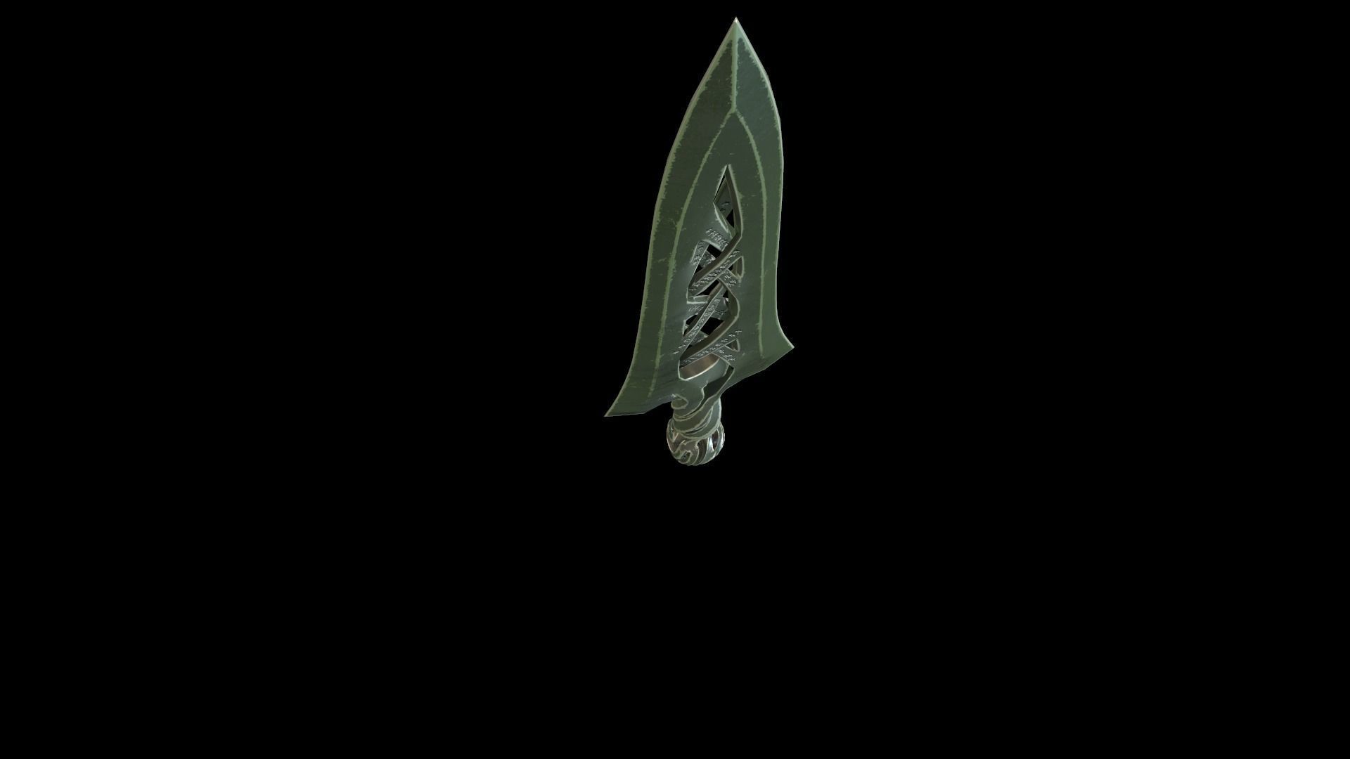 Dagger Low-poly lord of rings sword Low-poly 3D model_8