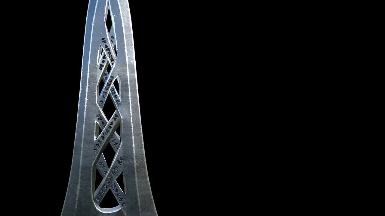 Dagger Low-poly lord of rings sword Low-poly 3D model_3