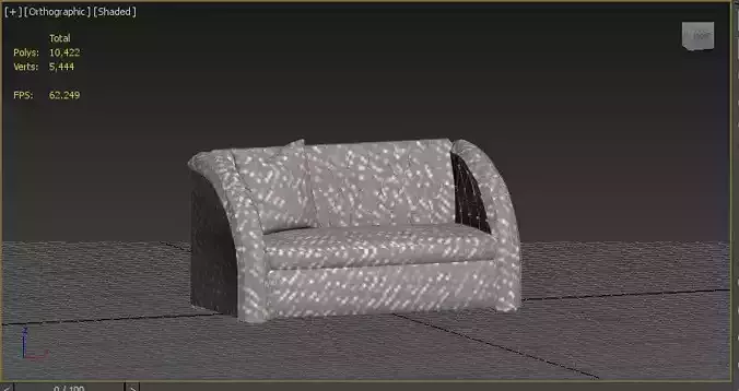 low poly AR vr couch
