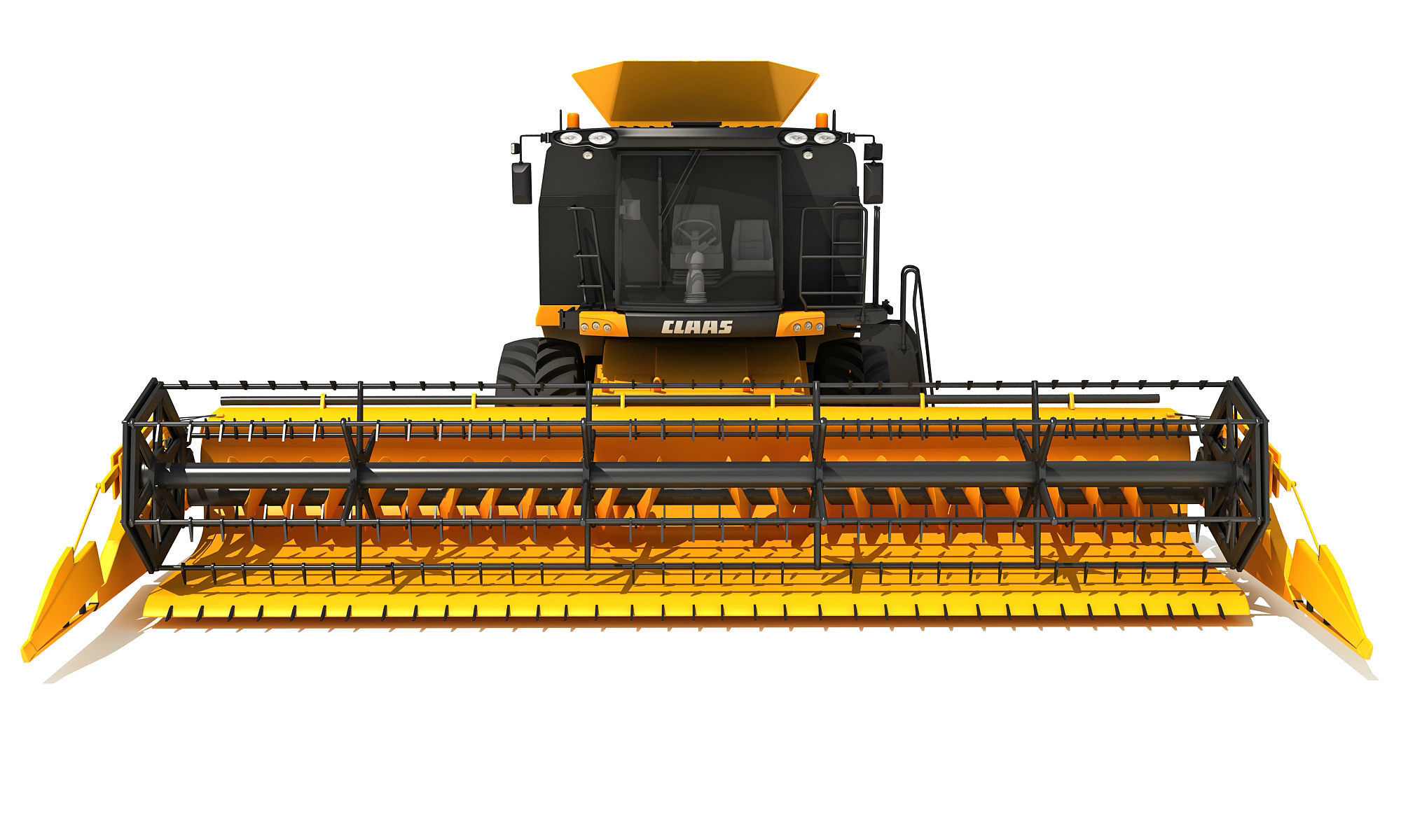 Combine Harvester Claas Lexion Models 3D model_9