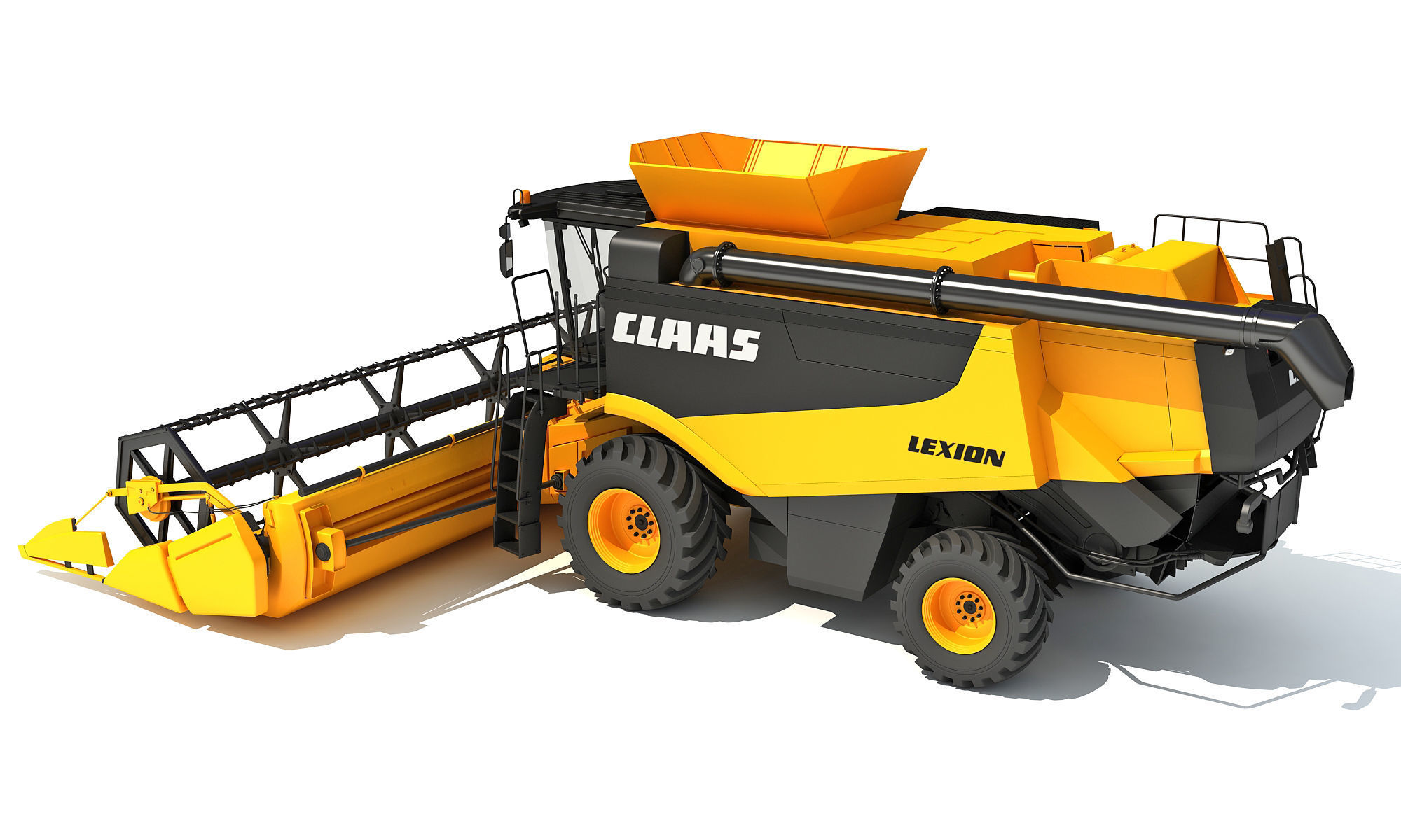 Combine Harvester Claas Lexion Models 3D model_3