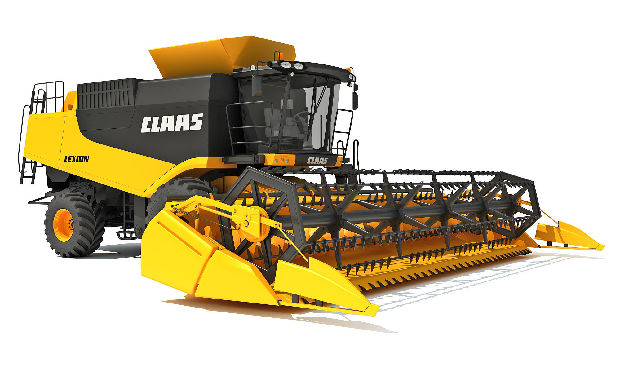 Combine Harvester Claas Lexion Models 3D model_7