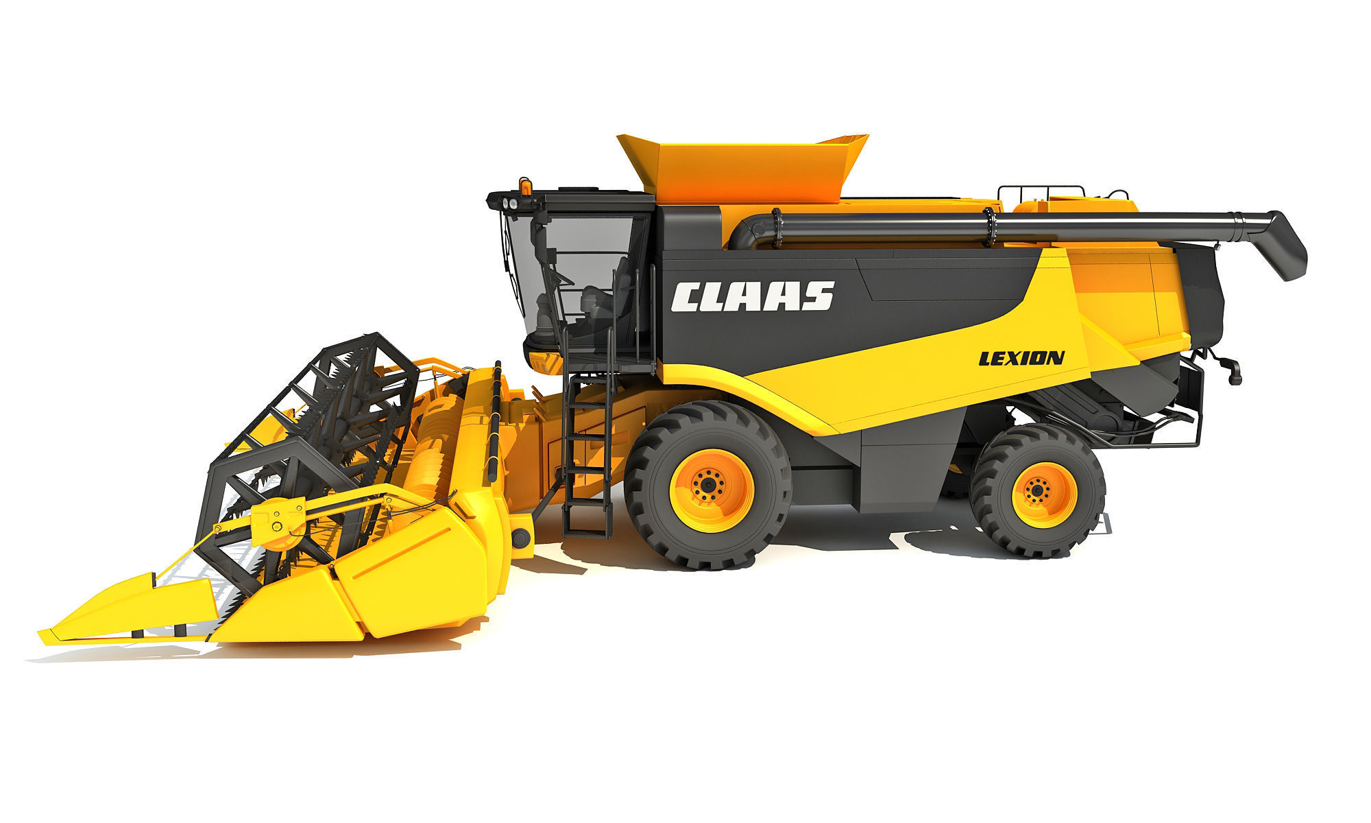Combine Harvester Claas Lexion Models 3D model_2