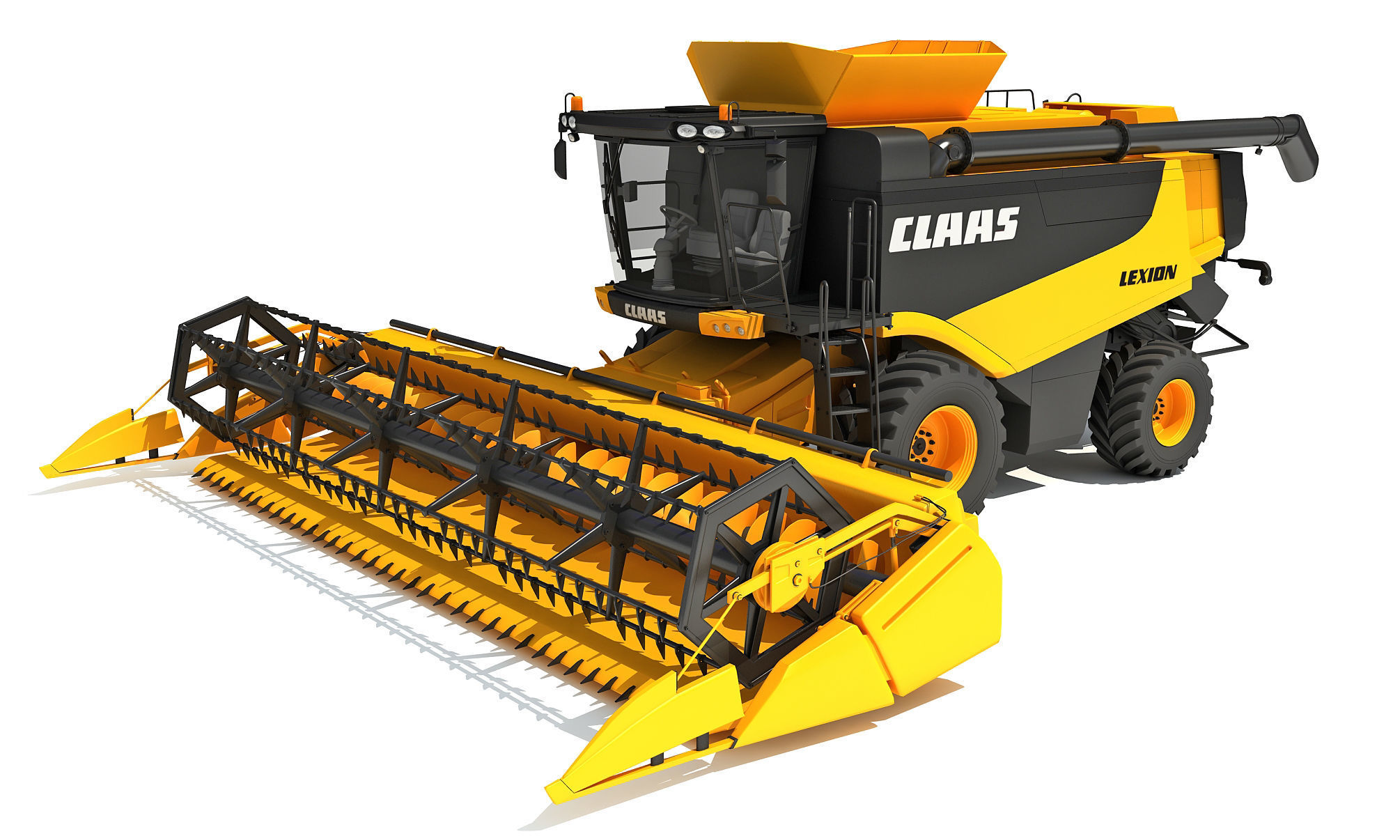 Combine Harvester Claas Lexion Models 3D model_1