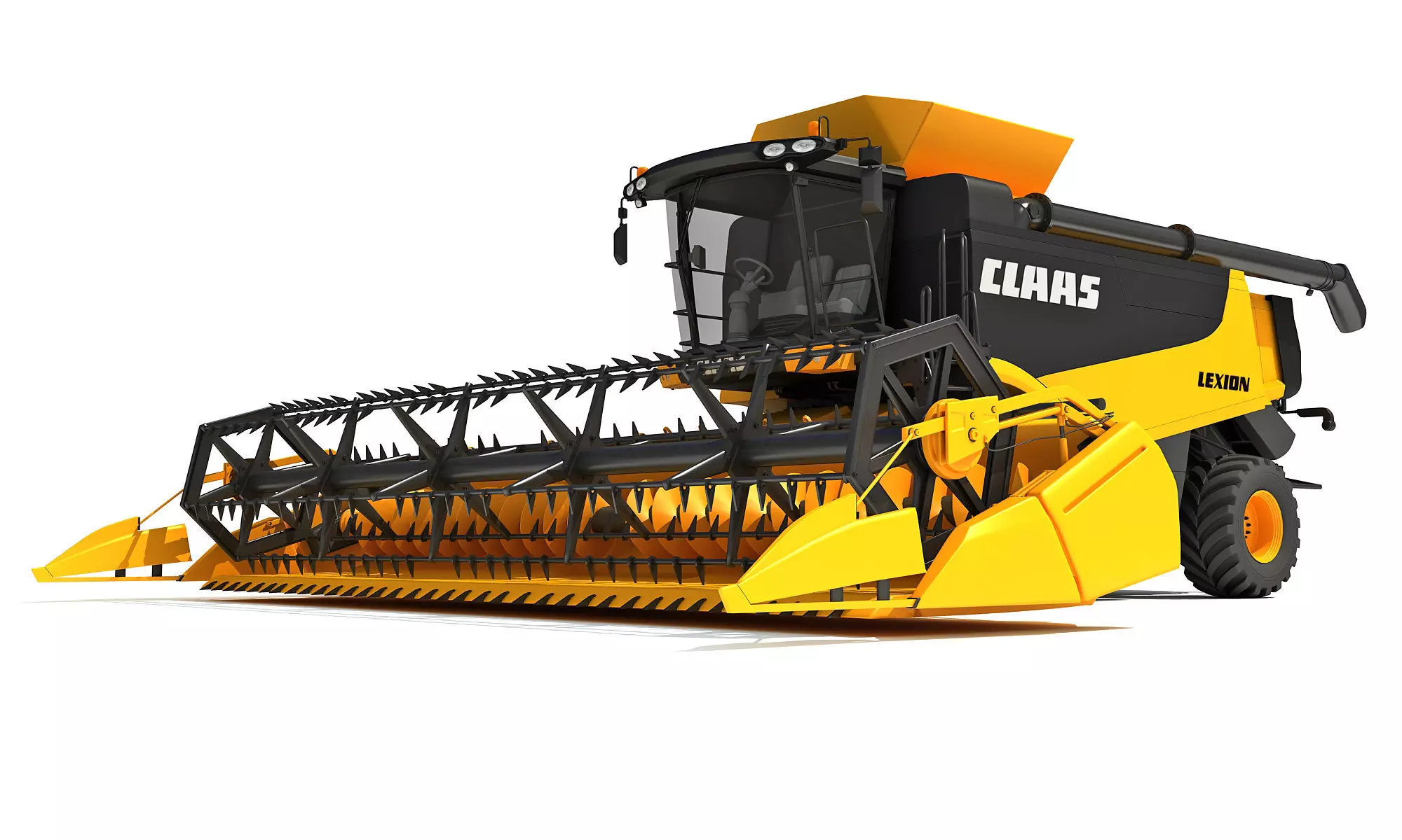 Combine Harvester Claas Lexion Models 3D model_0