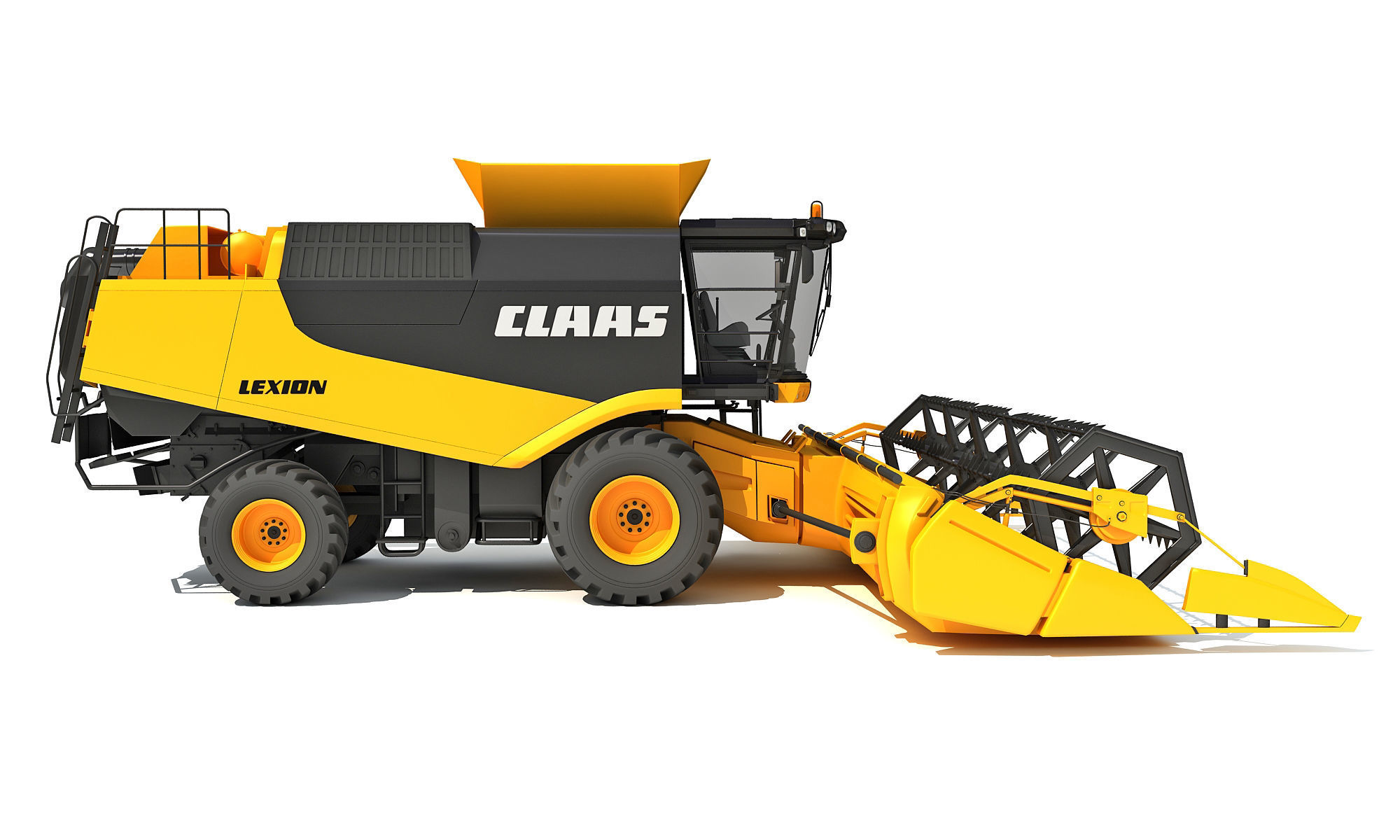 Combine Harvester Claas Lexion Models 3D model_6