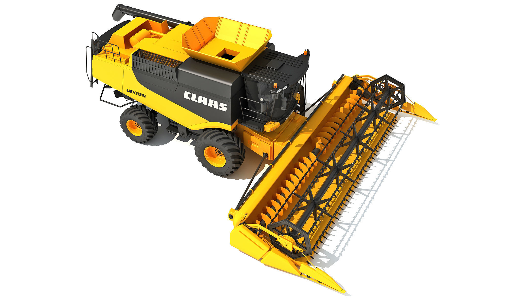 Combine Harvester Claas Lexion Models 3D model_8