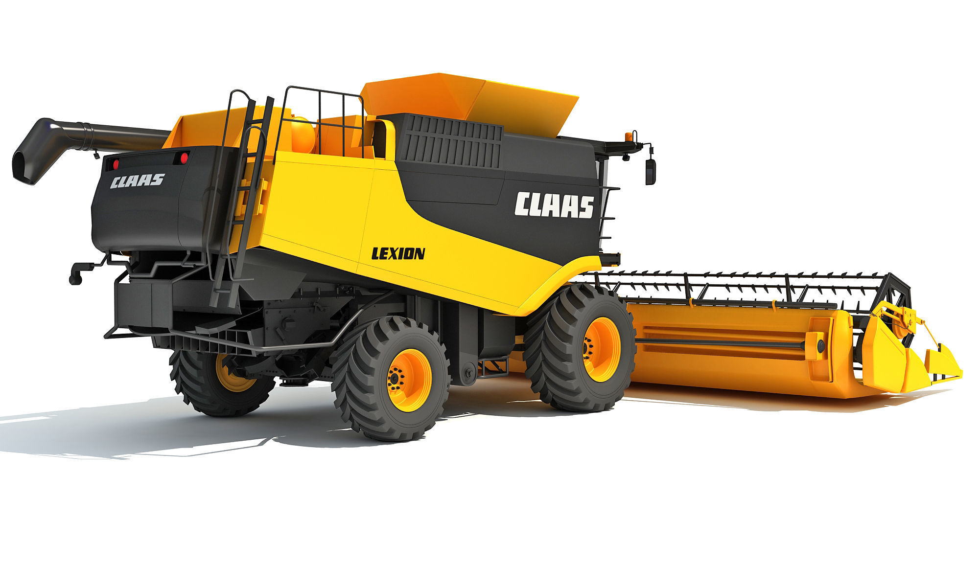 Combine Harvester Claas Lexion Models 3D model_5