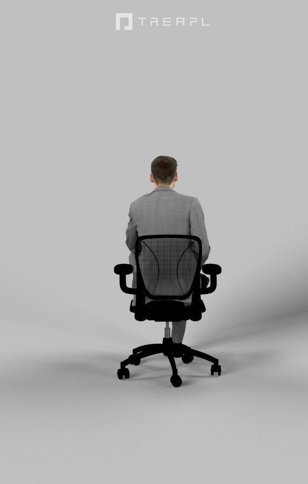 5x BUSINESS SITTING MAN VOL01 SCANNED 3D Model Collection_10