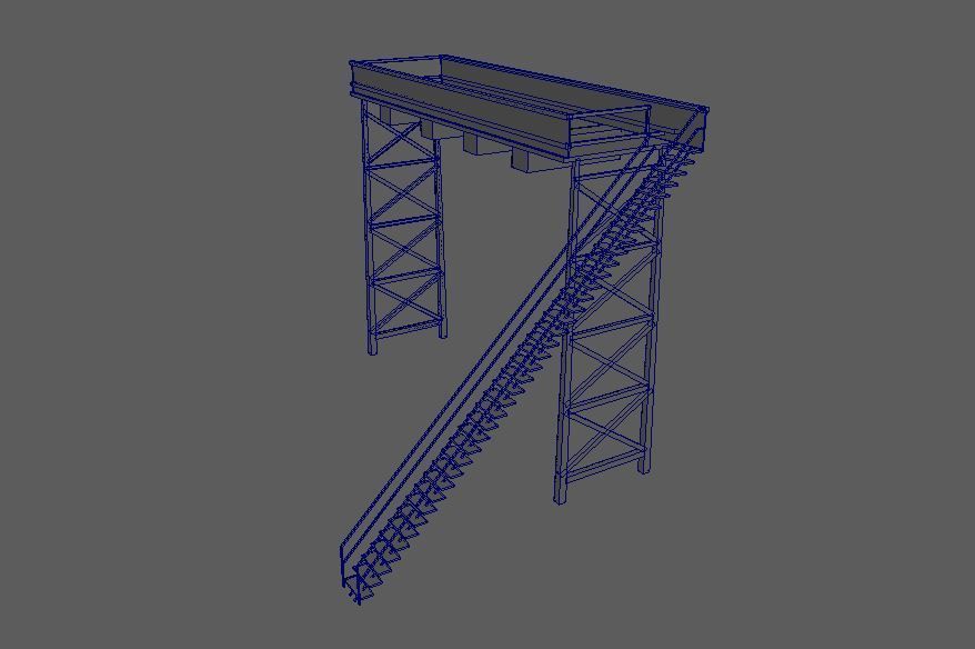 Signal Bridge 3D model_1
