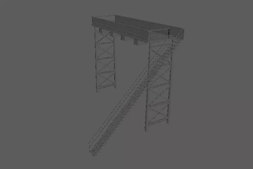 Signal Bridge 3D model_0