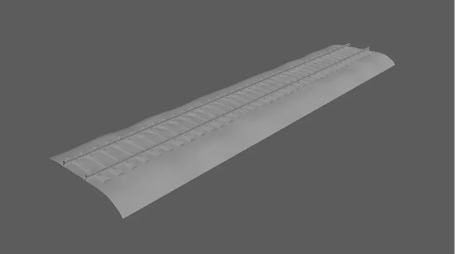 Railtracks railroad track 3D model