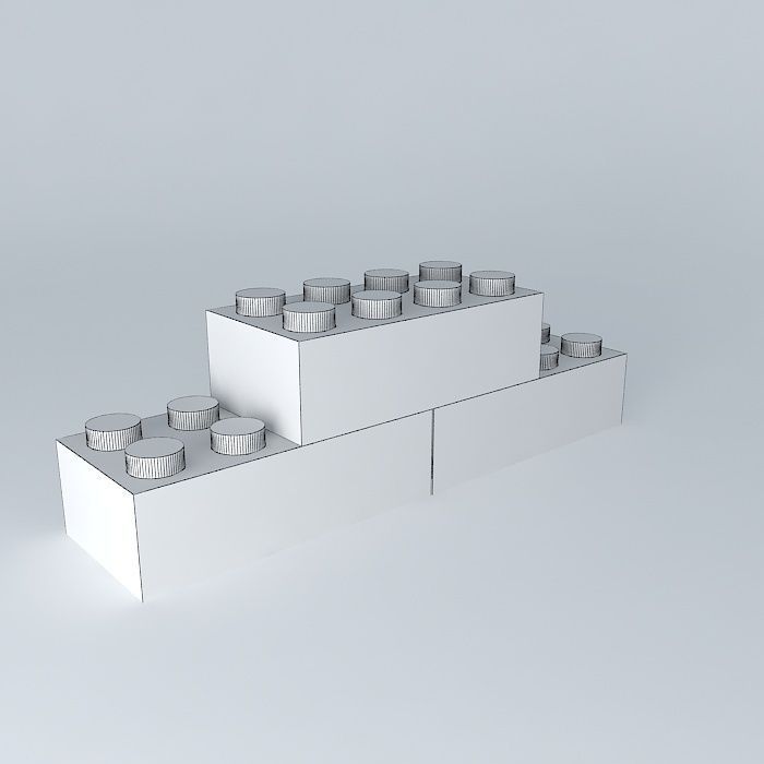 LEGO BRICKS LARGE DIMENSION Free 3D model_4