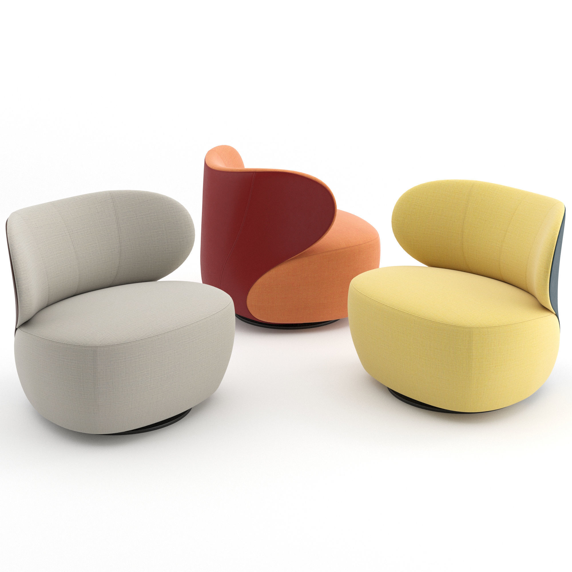 Bao Armchair by Walter Knoll  3D model_1