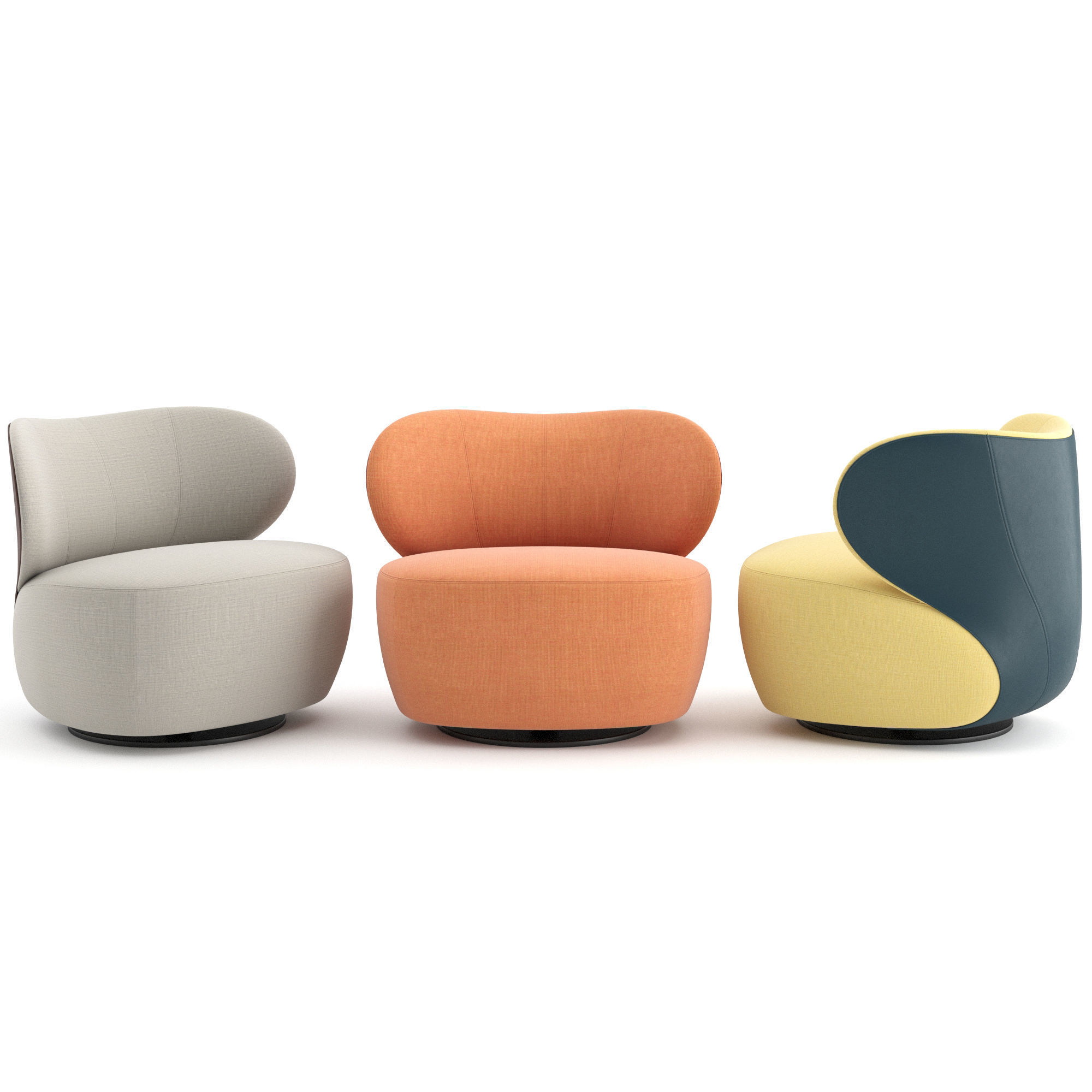 Bao Armchair by Walter Knoll  3D model_2