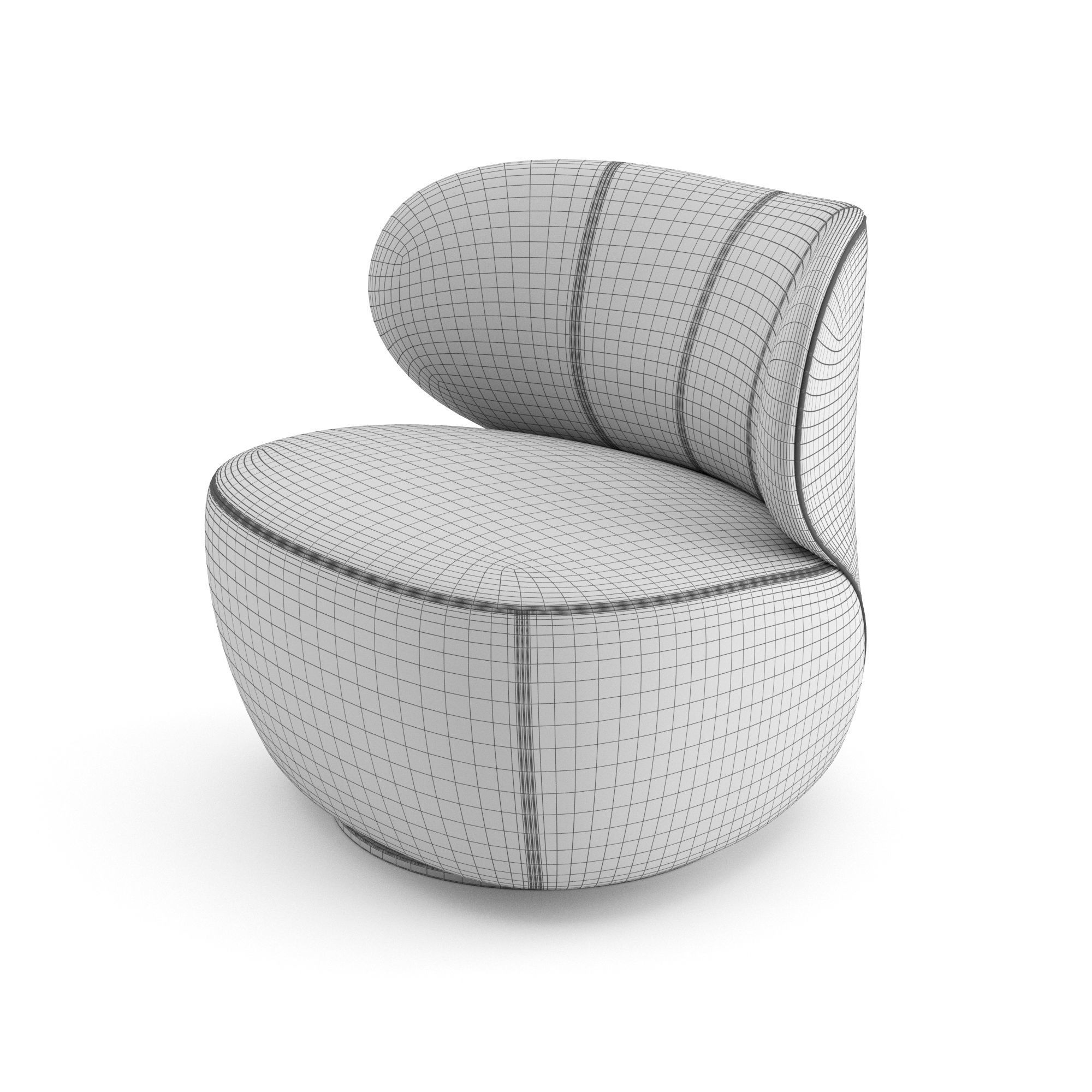Bao Armchair by Walter Knoll  3D model_5