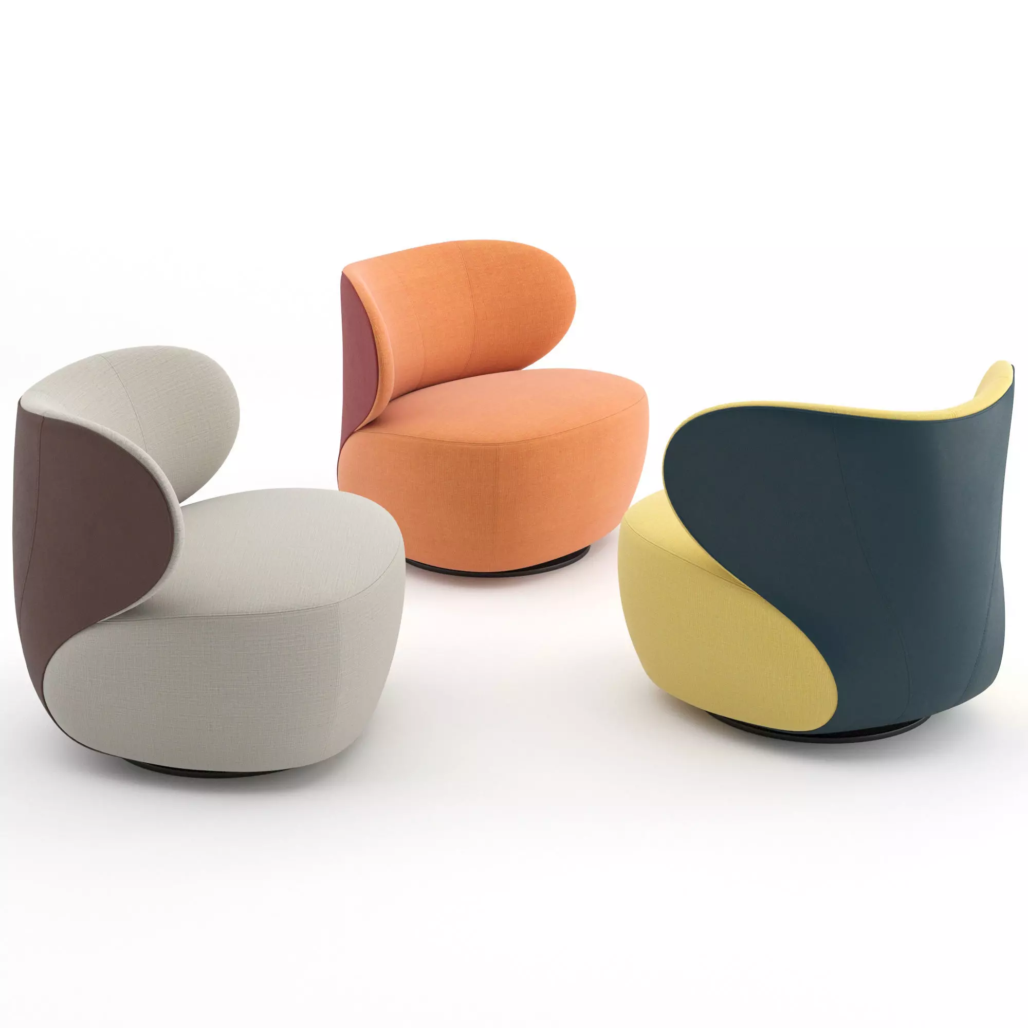 Bao Armchair by Walter Knoll  3D model_0