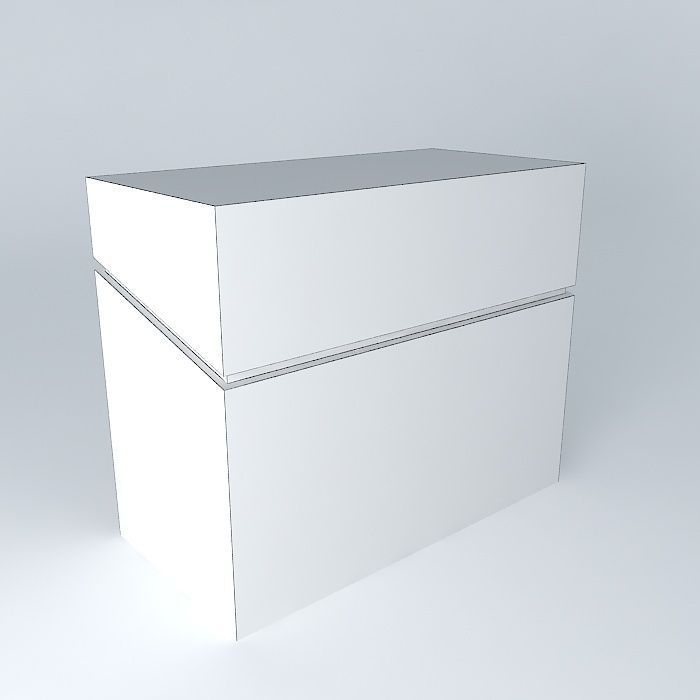 Counter de corte diagonal Free 3D model_4