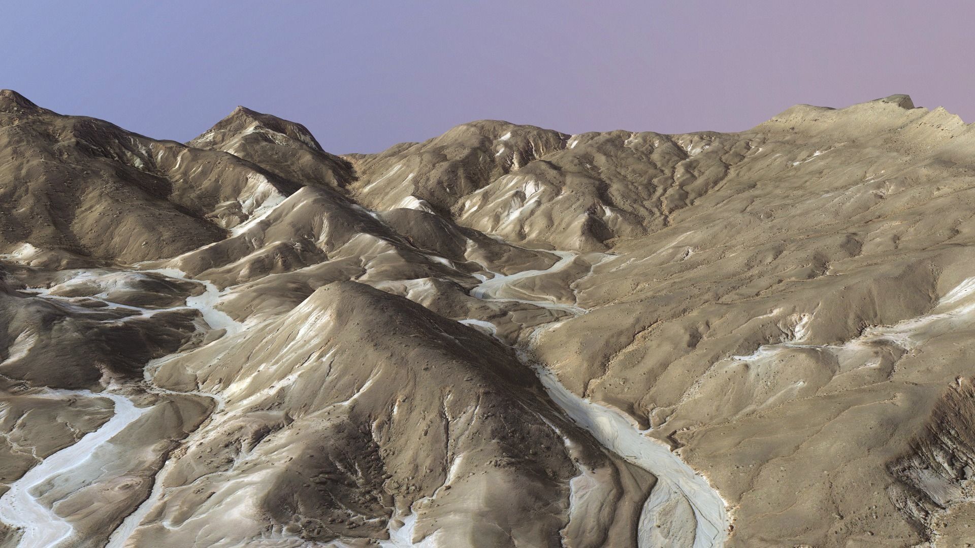 Valley Mountain Rocks Landscape Terrain Desert Cliff PBR 08 Low-poly 3D model_17