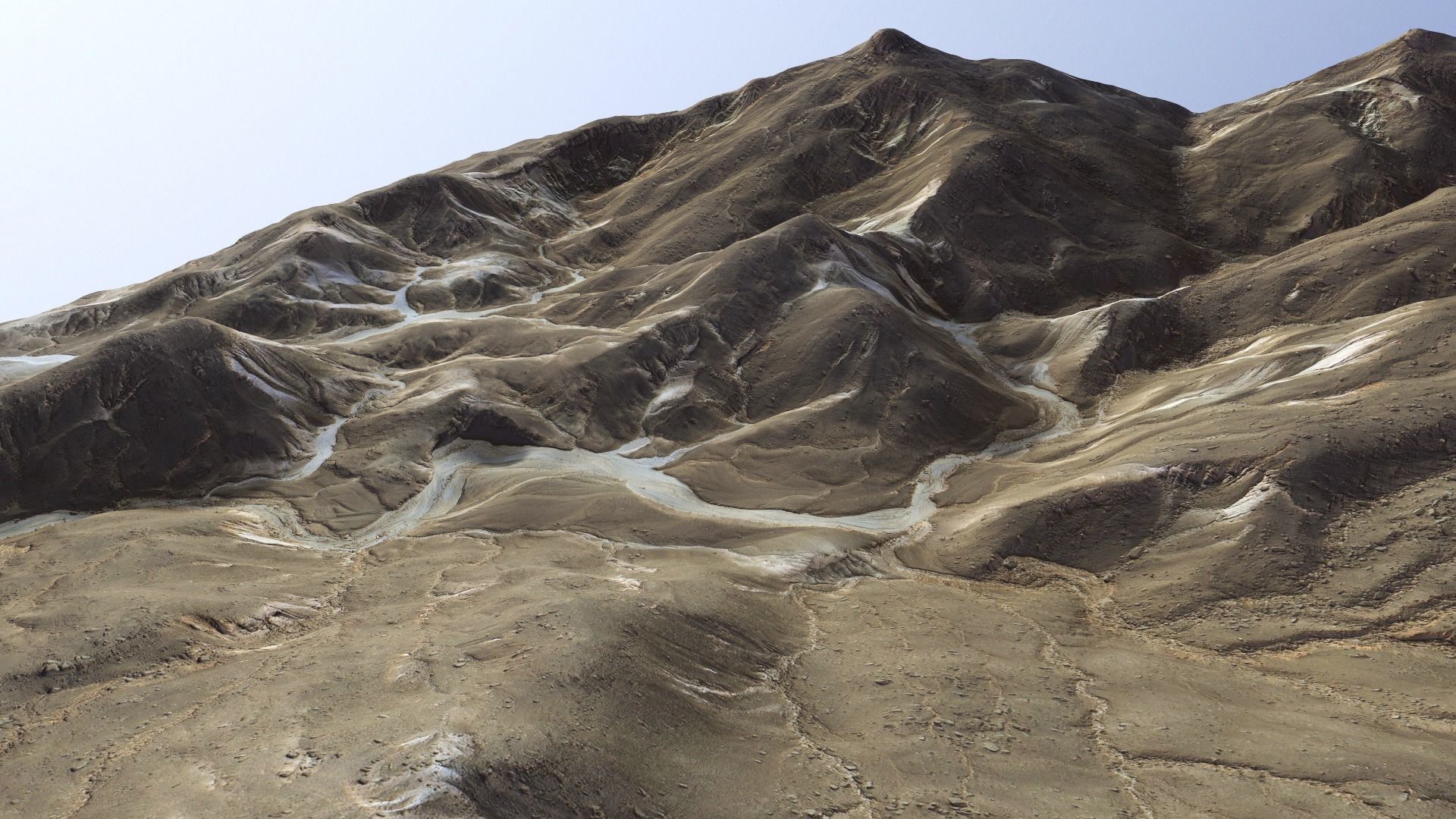 Valley Mountain Rocks Landscape Terrain Desert Cliff PBR 08 Low-poly 3D model_7