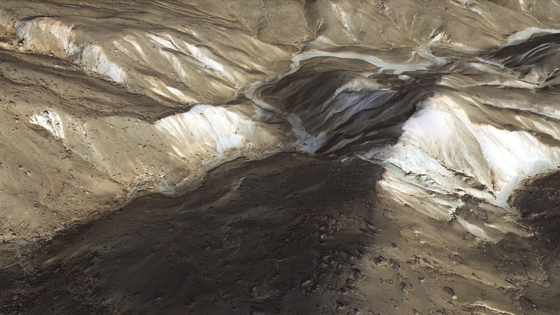 Valley Mountain Rocks Landscape Terrain Desert Cliff PBR 08 Low-poly 3D model_11